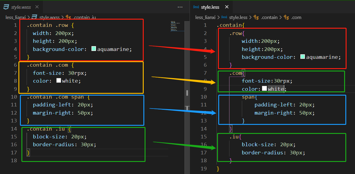 網(wǎng)站開(kāi)發(fā)技術(shù)_認(rèn)識(shí)less以及l(fā)ess和css簡(jiǎn)單的語(yǔ)句區(qū)別